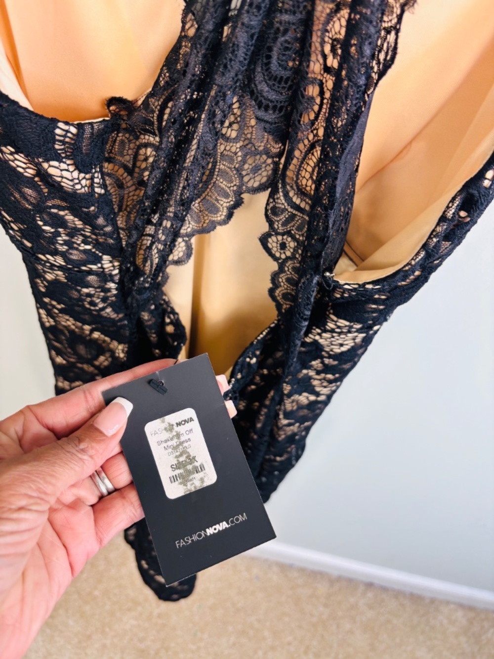 Fashion Nova Lace Mini Dres NWT Size 3X - Picture 5 of 5